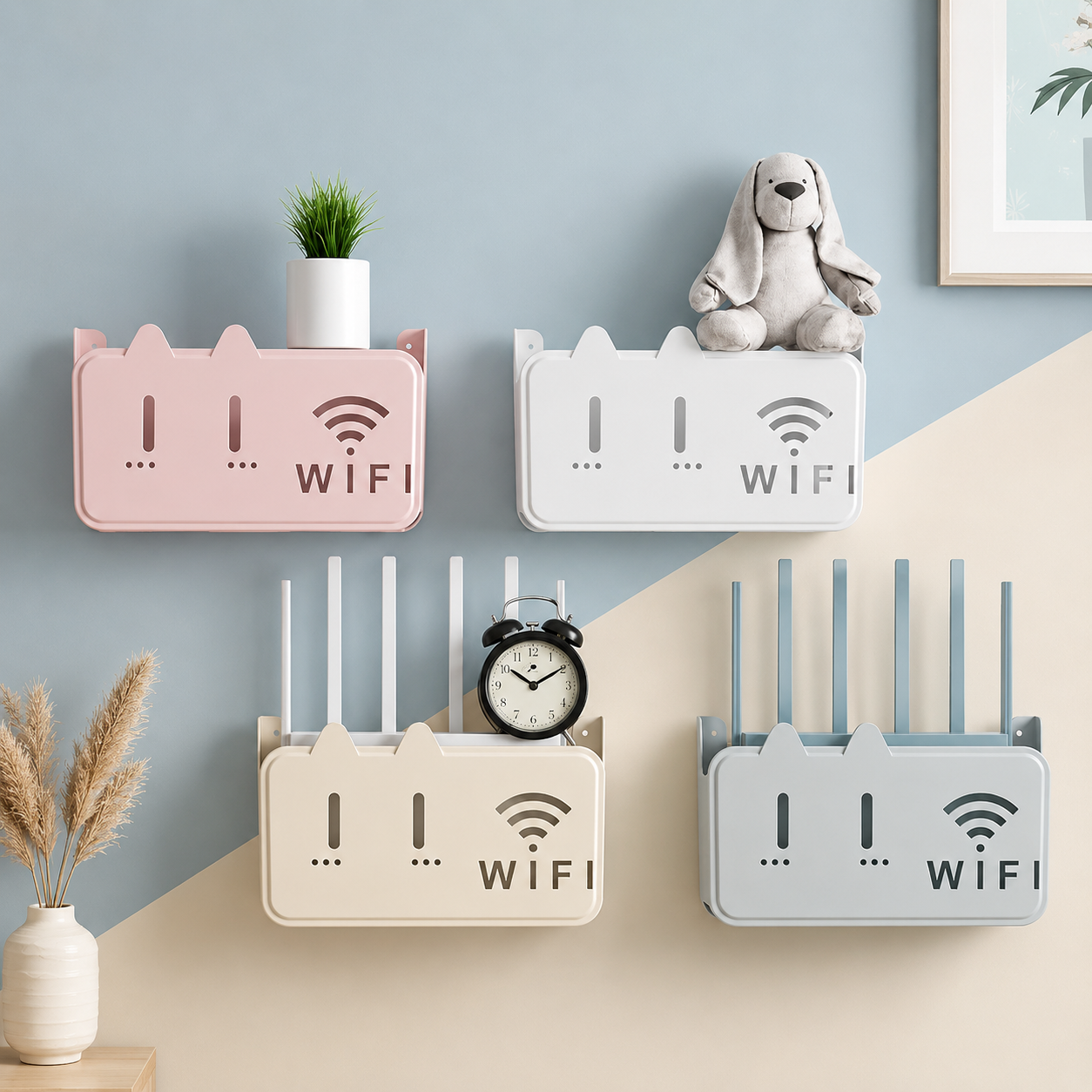 Wi-Fi Router Wall-Mounted Storage Box