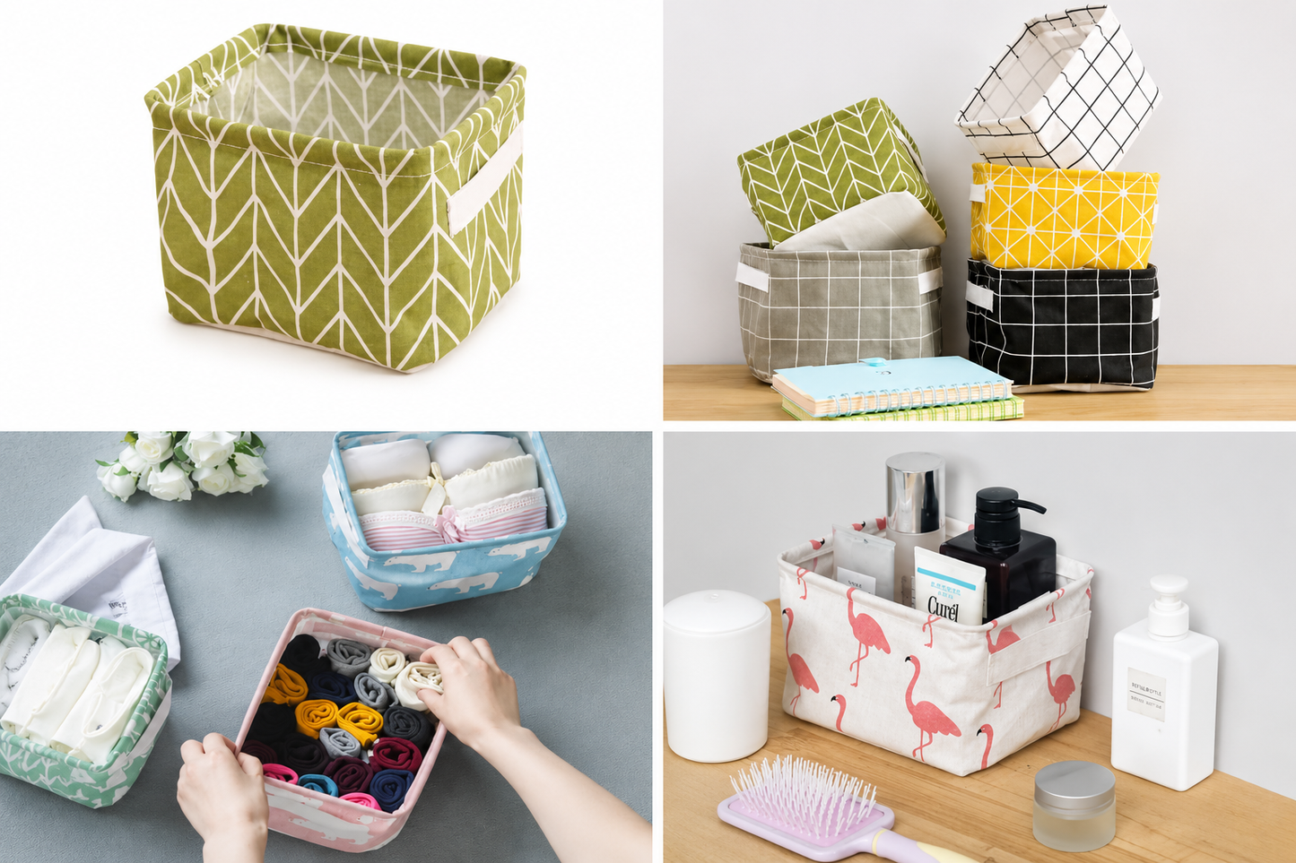 Foldable Fabric Storage Basket – Multi-Purpose Organizer