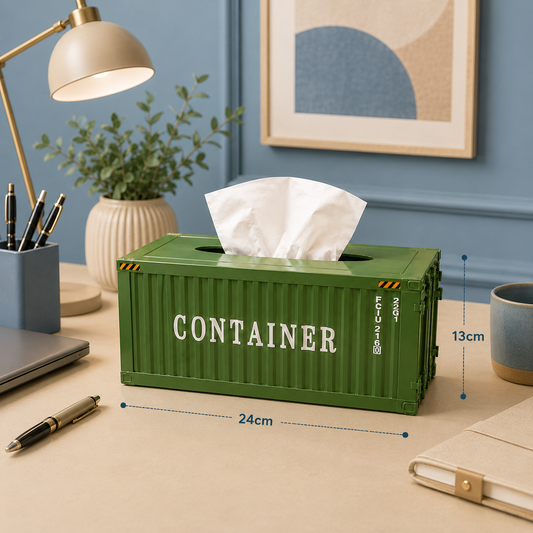 Container Design Metal Tissue Box Holder ( Random Colours)