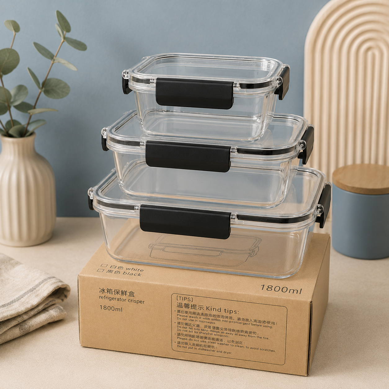 Airtight Food Storage Container with Locking Lid