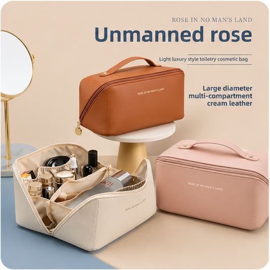 Premium Multi-Compartment Cosmetic & Toiletry Organizer Bag