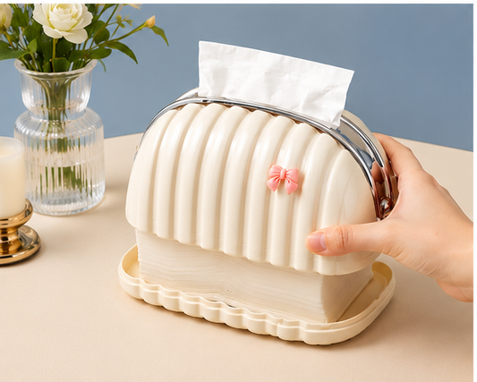 Premium Decorative Shell Style Tissue Box Holder