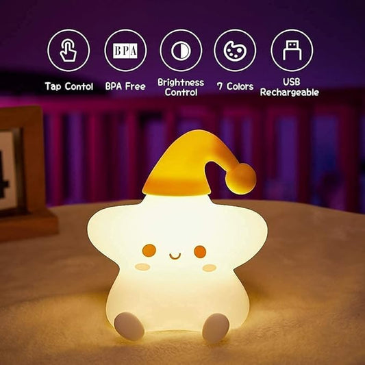 RGB Star Silicone Night Light