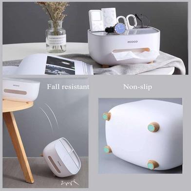 Ecoco Multi-Function Tissue Box Organizer