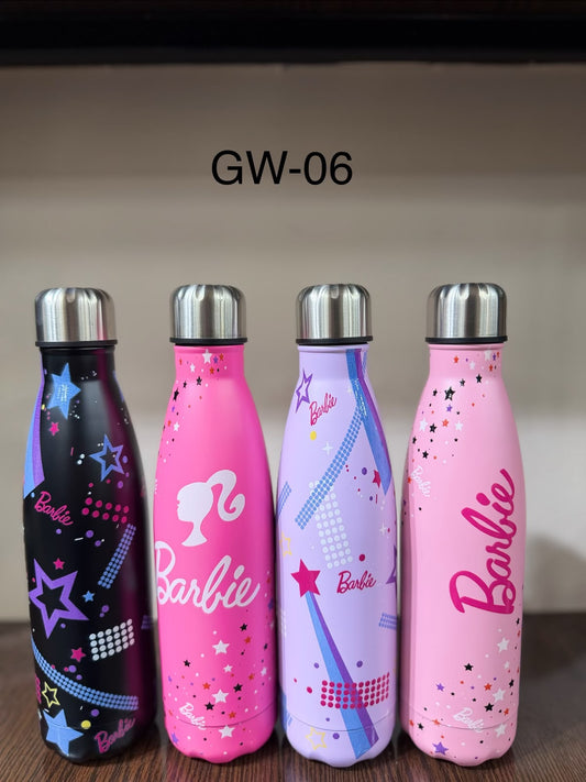 Barbie-Themed Stainless Steel Water Bottle β 500ml(1pcs)