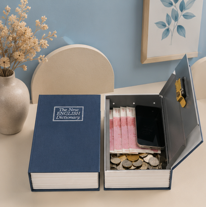 Hidden Dictionary Book Safe with Lock