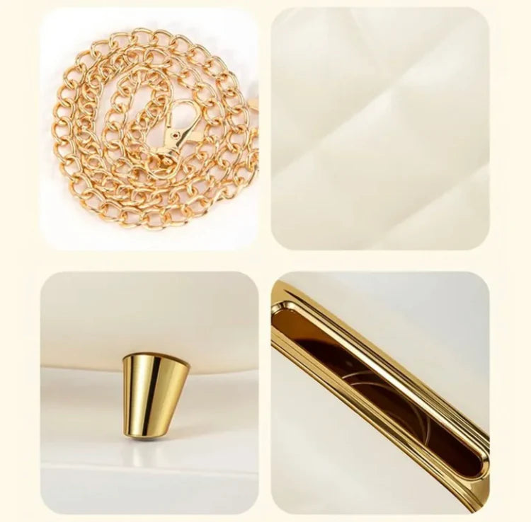 👜 Luxury Handbag Style Tissue Box with Gold Chain
