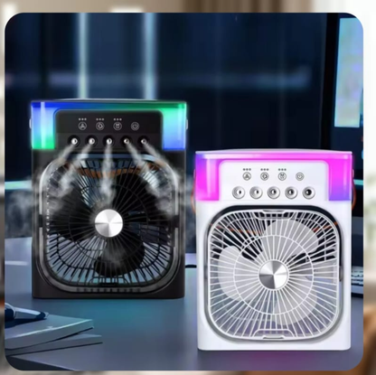 Portable 3-in-1 Air Cooler Fan with Humidifier & LED Light