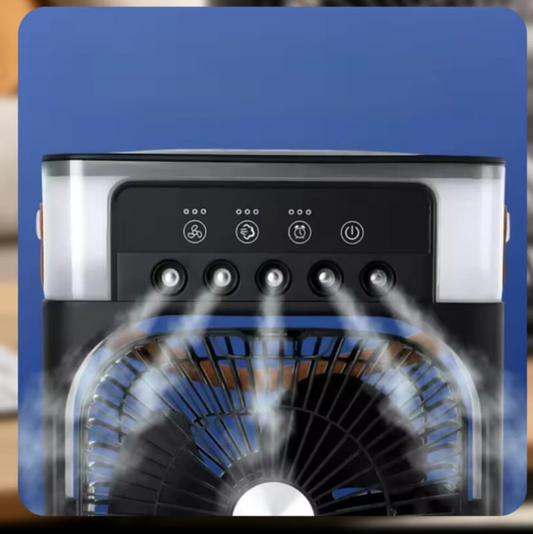 Portable 3-in-1 Air Cooler Fan with Humidifier & LED Light