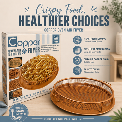 Oven Air Fryer & Stainer Basket & Tray Set
