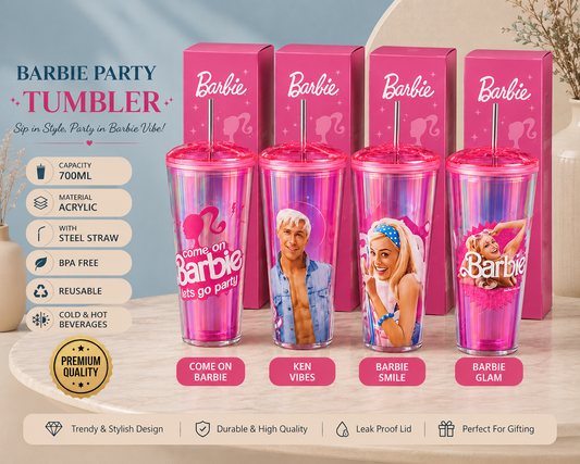 💖 Barbie Party Tumbler – 700ML