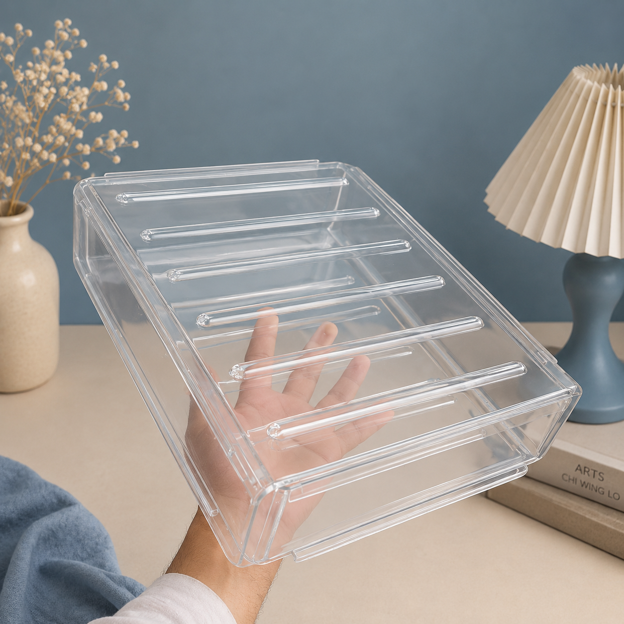 Crystal Clear Stackable Storage Organizer