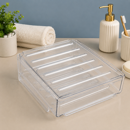 Crystal Clear Stackable Storage Organizer