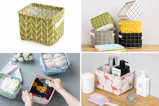 Foldable Fabric Storage Basket – Multi-Purpose Organizer