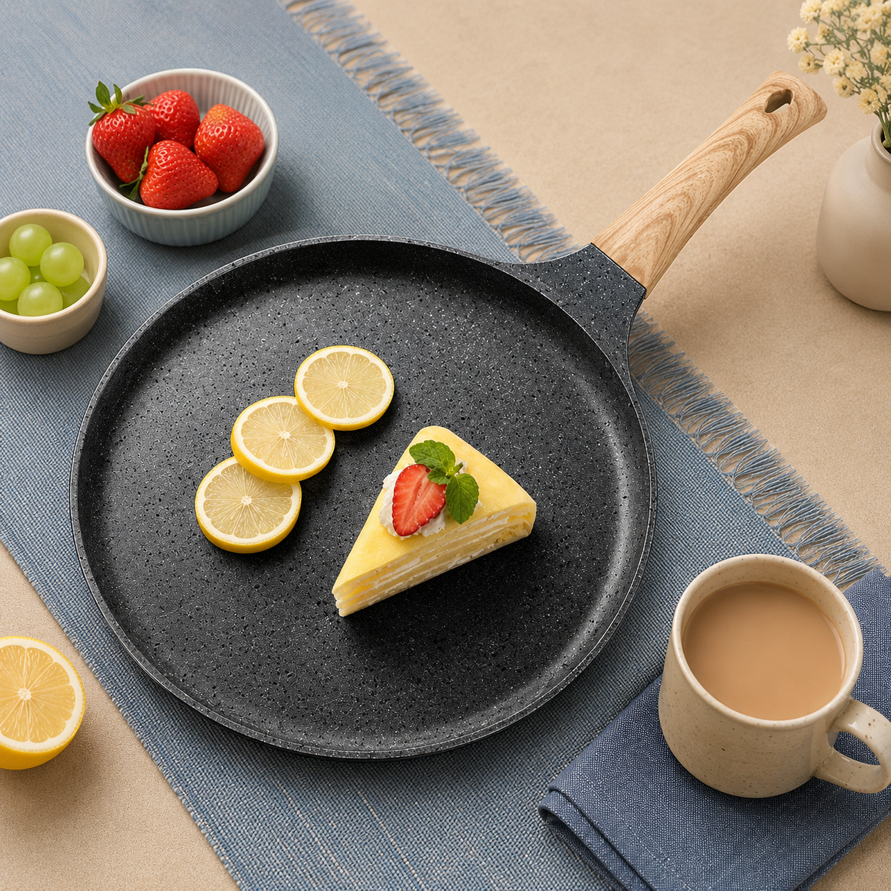 24cm Granite Non-Stick Crepe Pan
