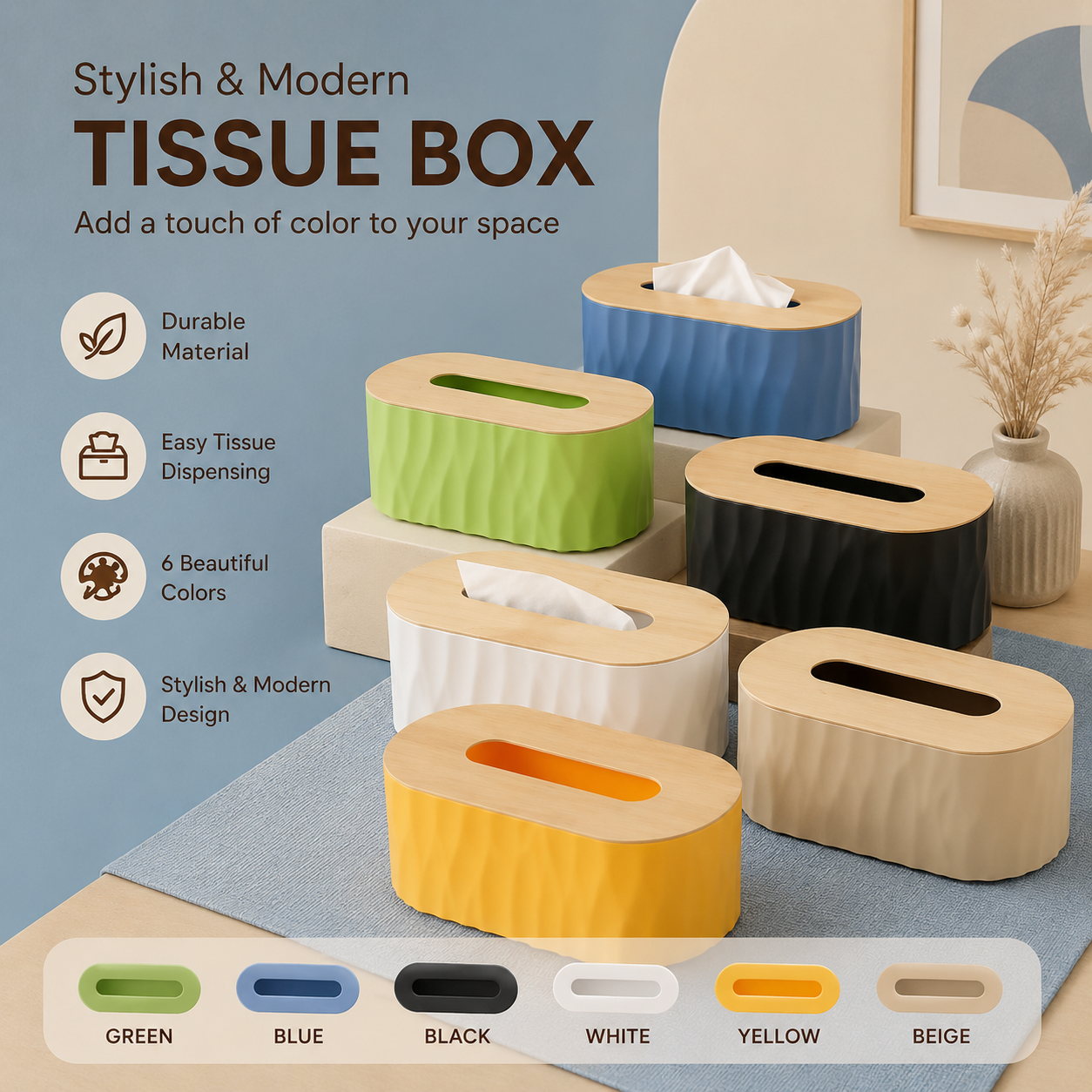 Stylish & Modern Tissue Box