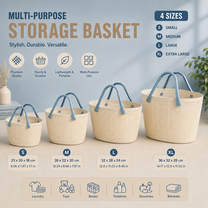 Multi-Purpose Storage Basket (Available in 4 Sizes)
