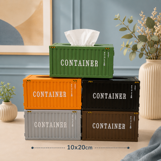 Container Design Metal Tissue Box Holder ( Random Colours)