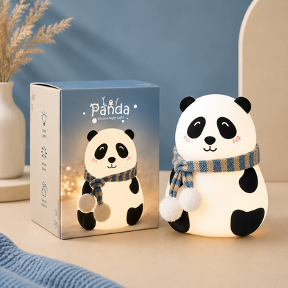 Panda Silicone Night Light – Soft LED Lamp for Kids & Bedroom
