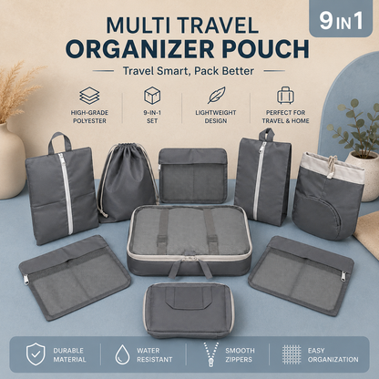 Travel 9-in-1 Packing Organizer Set