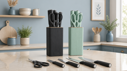 Premium Kitchen Knife Set 6-Piece with Storage Block