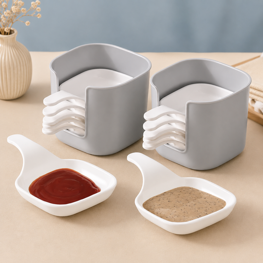 6-Pack Stackable Dipping Bowls with Easy-Grip Handles