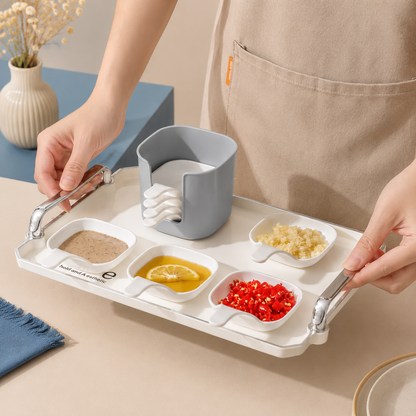 6-Pack Stackable Dipping Bowls with Easy-Grip Handles