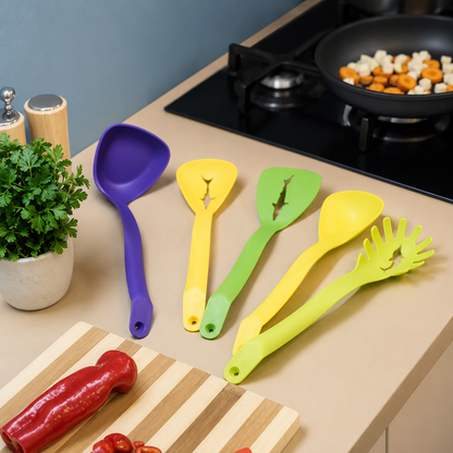 5-Piece Silicone Kitchen Utensil Set