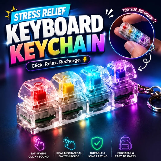 RGB Mechanical Keyboard Switch Keychain (LED Light)