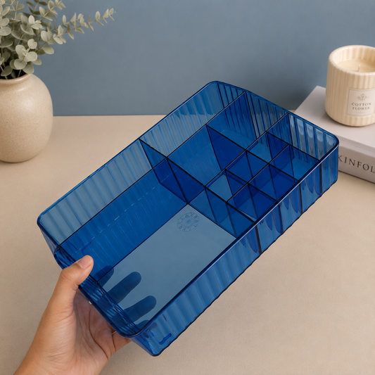 ✨ Premium Crystal Clear Multi-Compartment Organizer