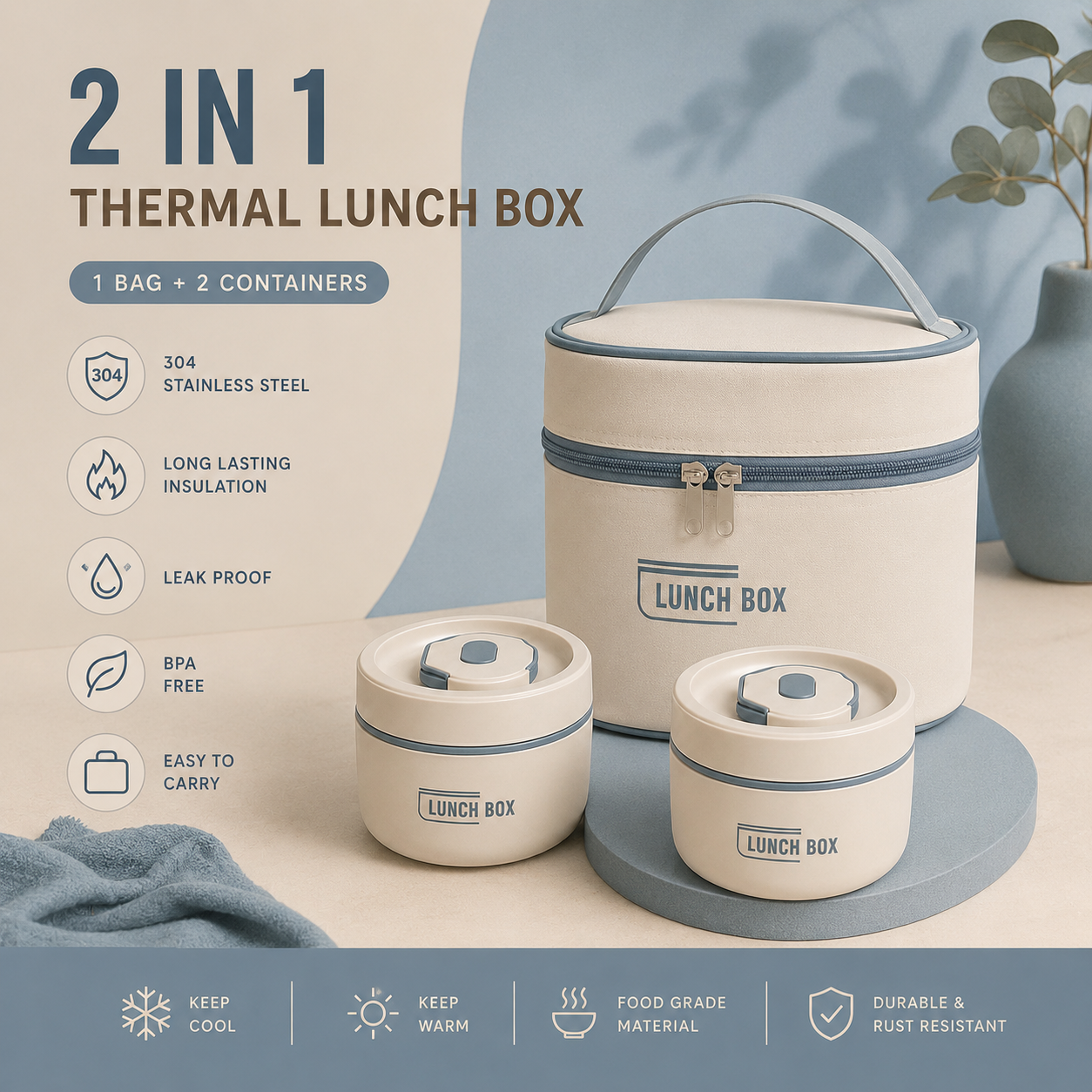 Thermal Lunch Box Collection (2-in-1 | 3-in-1 | 4-in-1)