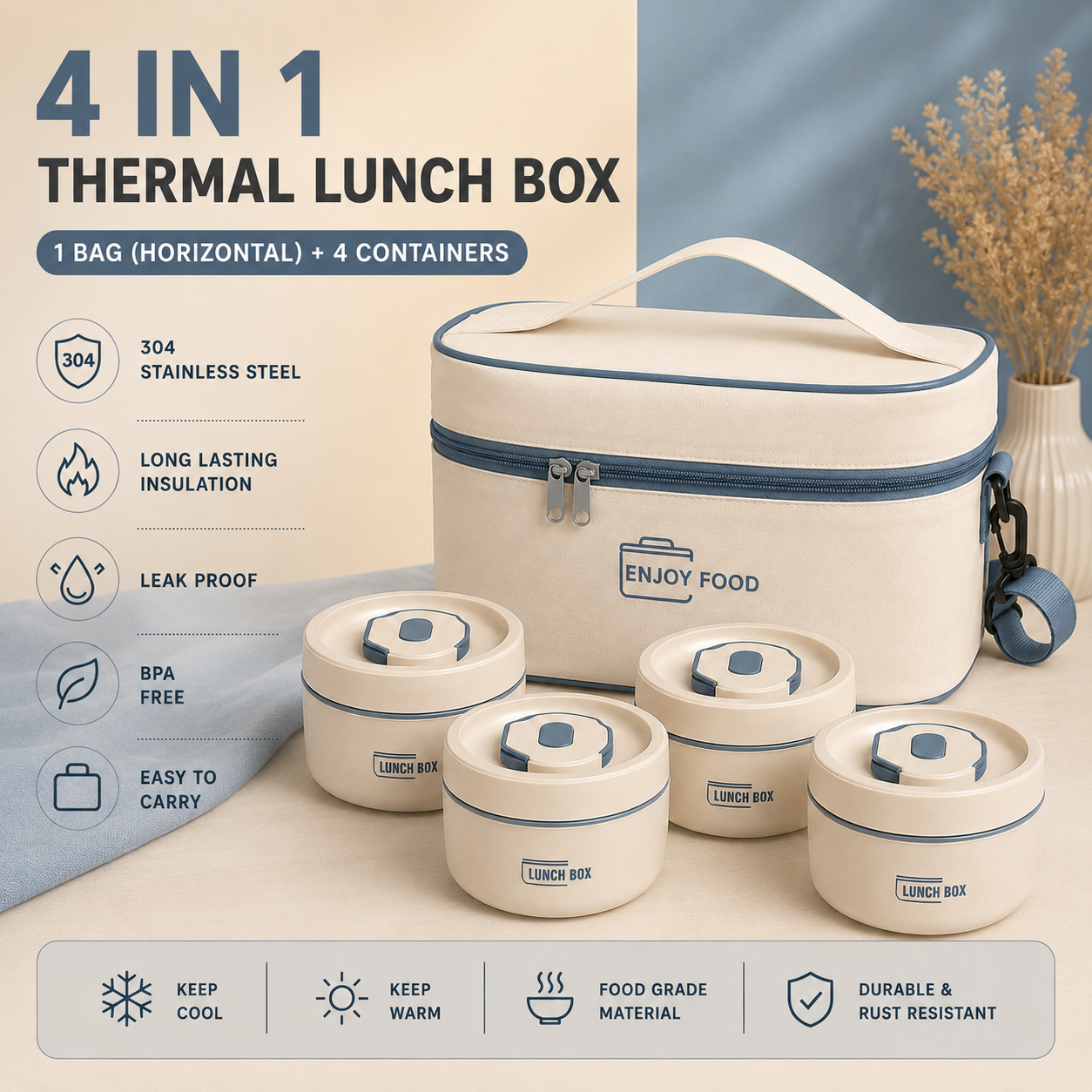 Thermal Lunch Box Collection (2-in-1 | 3-in-1 | 4-in-1)