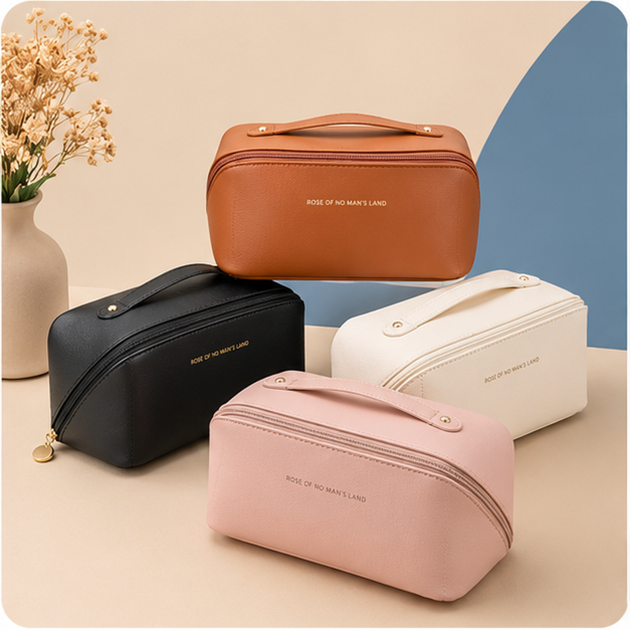 Premium Multi-Compartment Cosmetic & Toiletry Organizer Bag