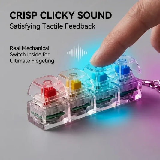 RGB Mechanical Keyboard Switch Keychain (LED Light)