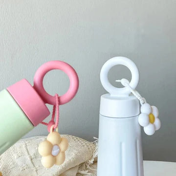 Cute Ring Handle Insulated Water Bottle