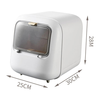 Premium Kitchen Storage Bin with Transparent Flip Lid