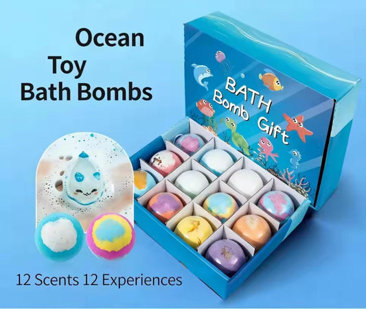 Ocean Toy Bath Bombs