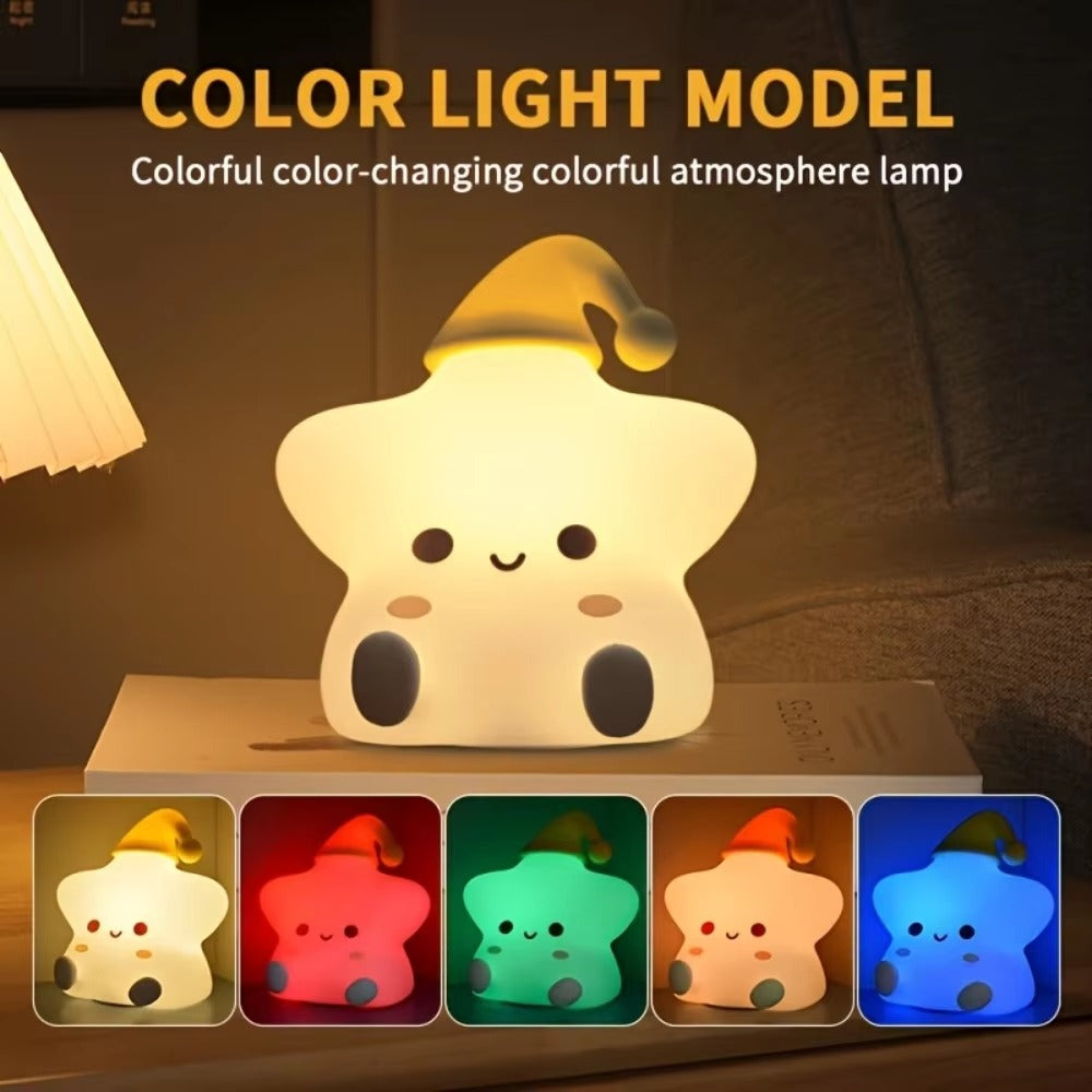RGB Star Silicone Night Light