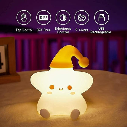 RGB Star Silicone Night Light