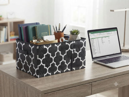 Fabric Storage Organizer Basket (13 × 9 × 8 Inches)