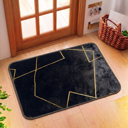 Premium Luxury Floor Mat – Black & Gold Collection