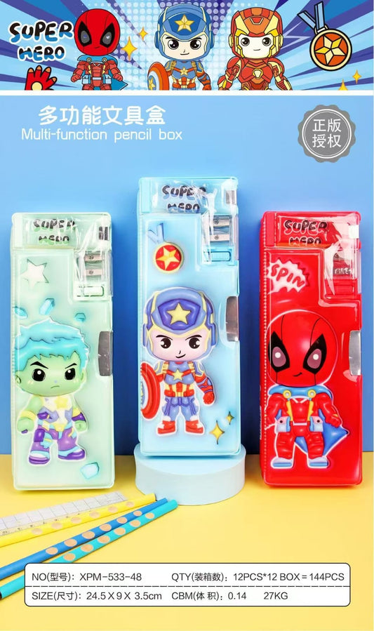 Super Hero Multi-Function Pencil Box