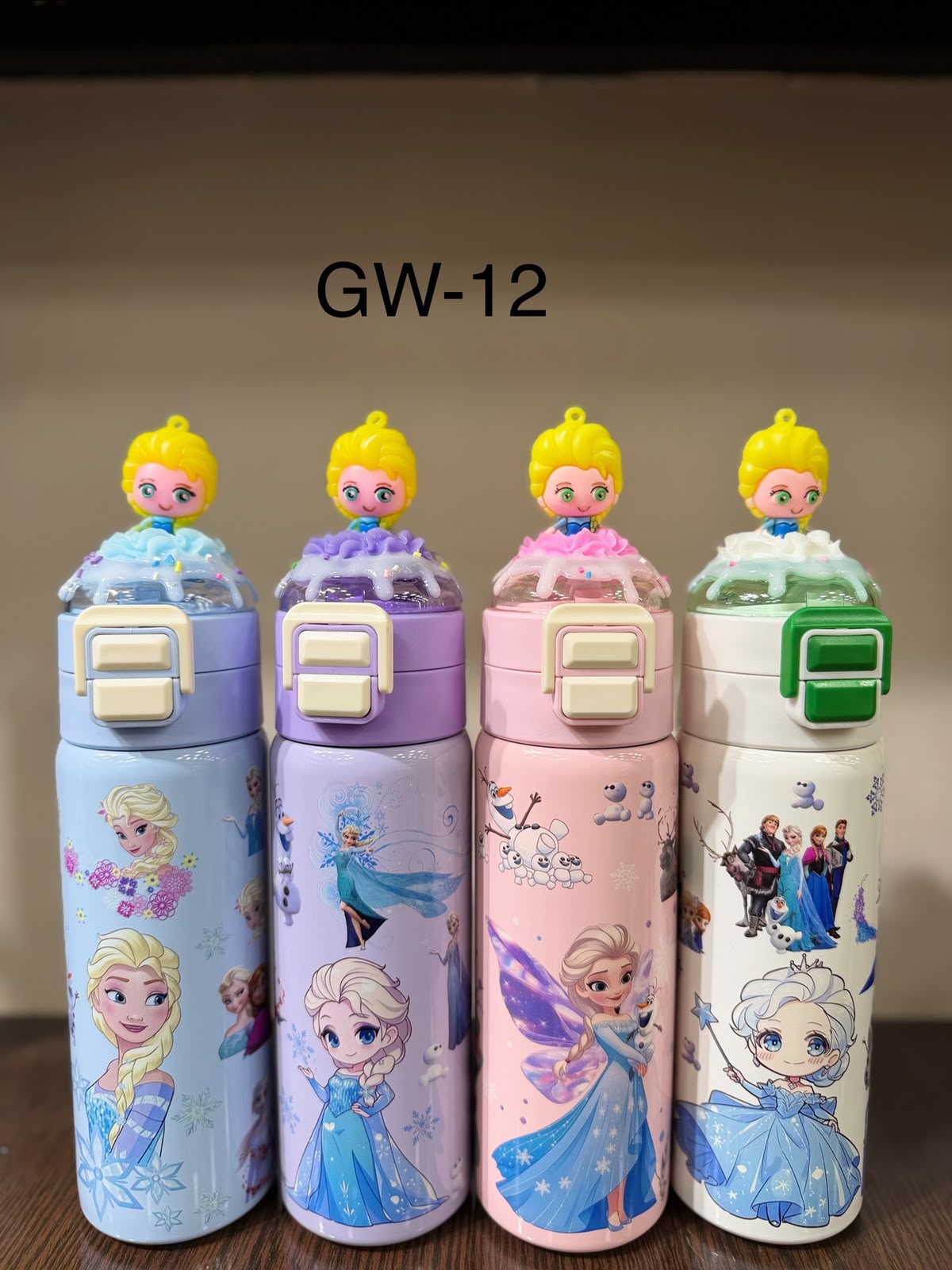 Frozen Kids Stainless Steel Water Bottle with Straw – 500ml(1pcs)
