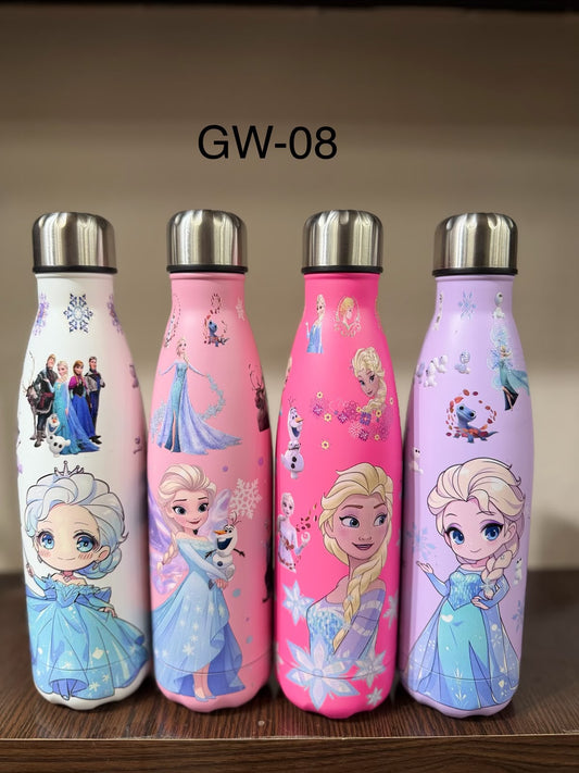 Frozen-Themed Stainless Steel Water Bottle – 500ml(1pcs)
