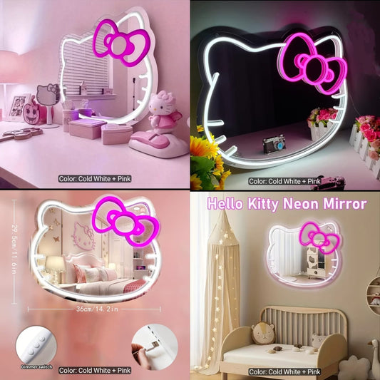 Hello Kitty LED Neon Mirror