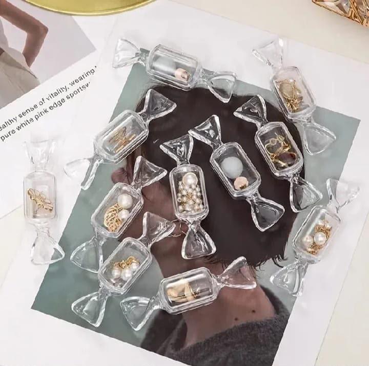 Candy-Shaped Glass Storage Jar Set(10pcs pack)