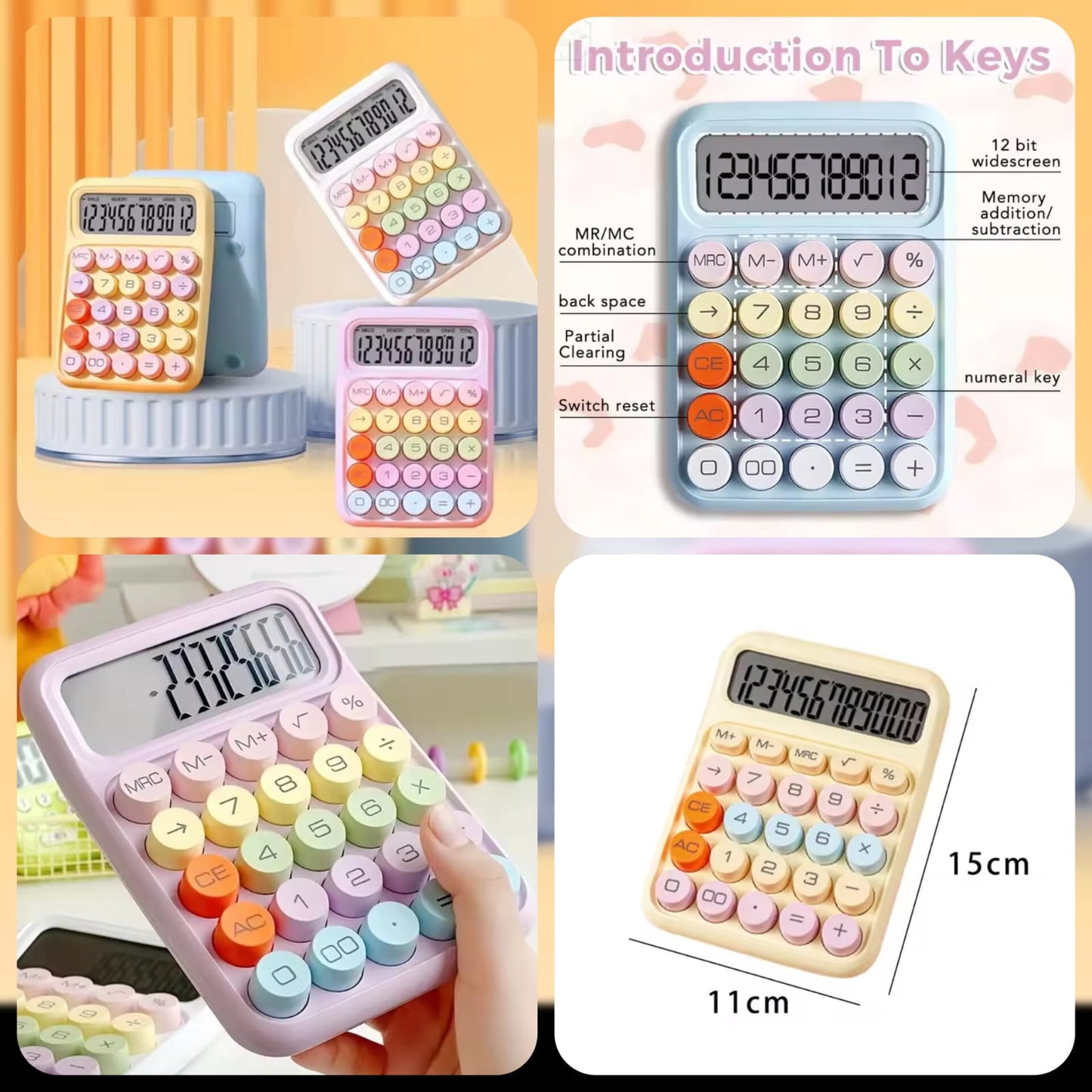 Cute Pastel Desktop Calculator