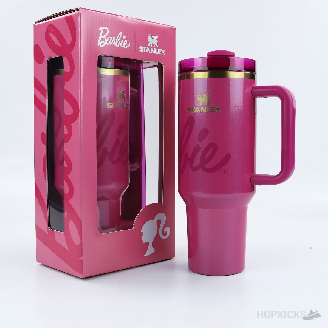 💕 Barbie × Stanley Premium Pink Tumbler with Handle 1200ML