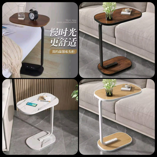 Modern C-Shaped Sofa Side Table – Stylish & Space-Saving Design
