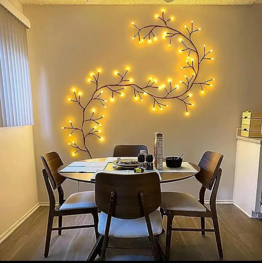 ✨ LED Tree Branch Fairy Lights – Warm & Elegant Wall Décor